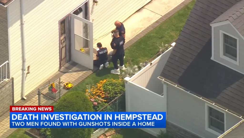 Police investigate a fatal shooting in Hempstead.