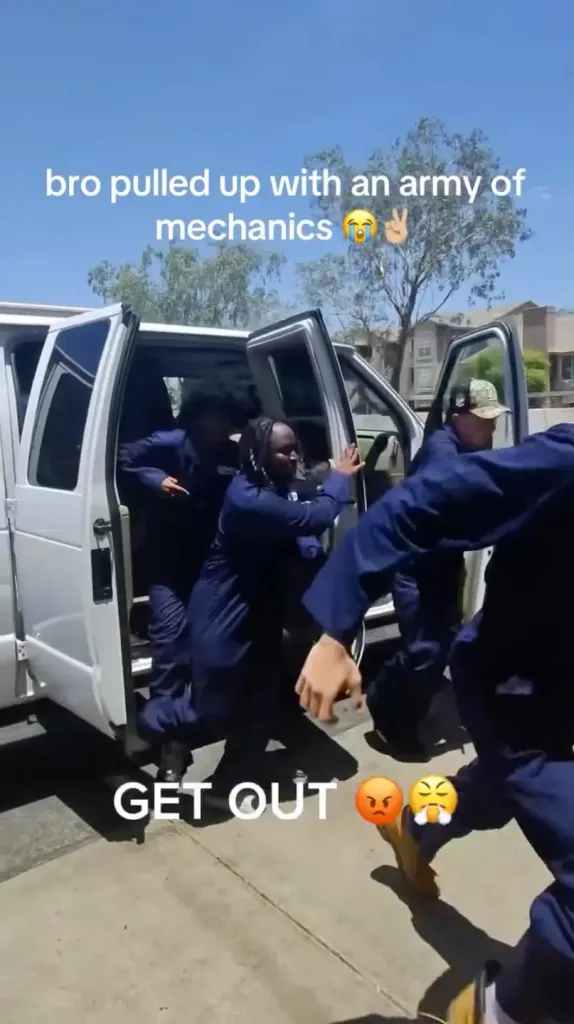 In another stunt, Cobb, dressed as a mechanic, barged into Hyland Auto Repair and told an employee he was 