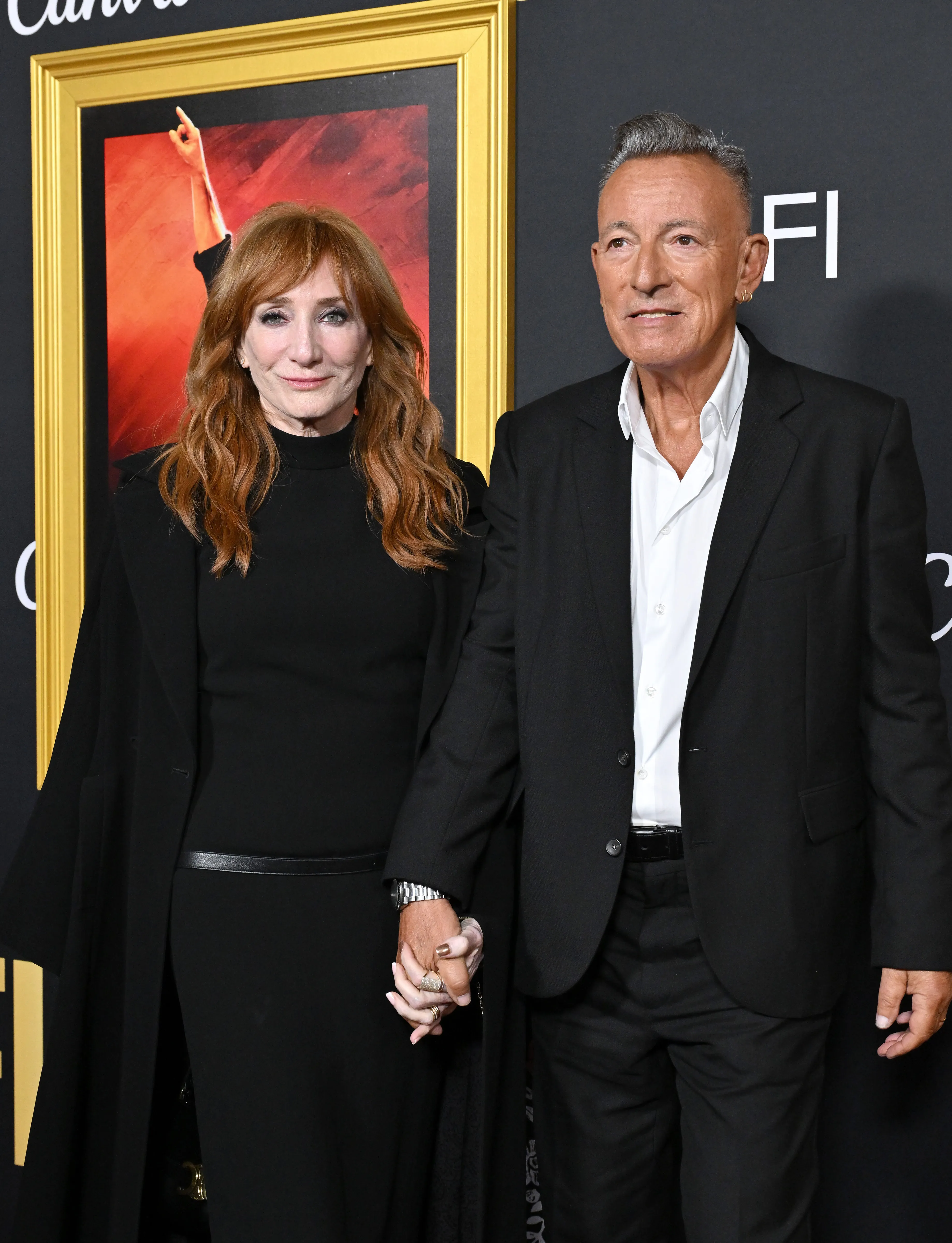 Patti Scialfa and Bruce Springsteen attend the AFI Fest premiere of