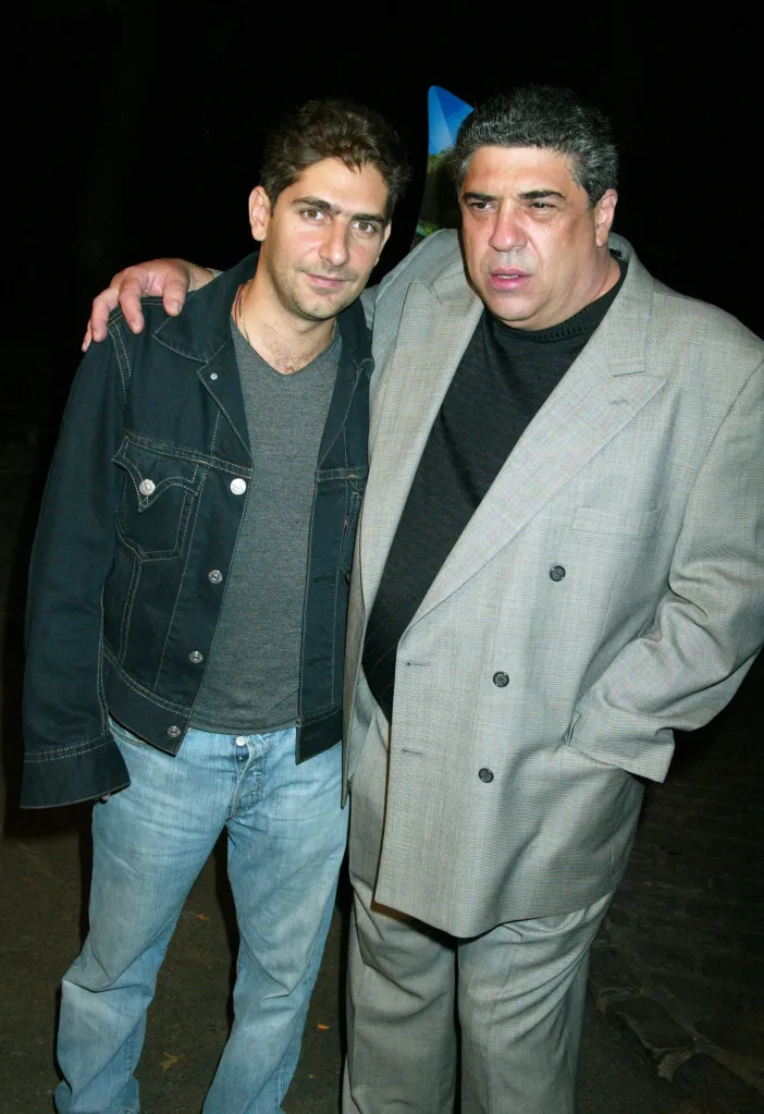 Michael Imperioli and Vincent Pastore posing at the