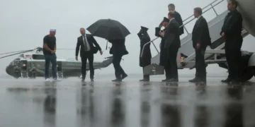 ‘Get this man a catering cart’: Internet ridicules Trump as he battles Mother Nature