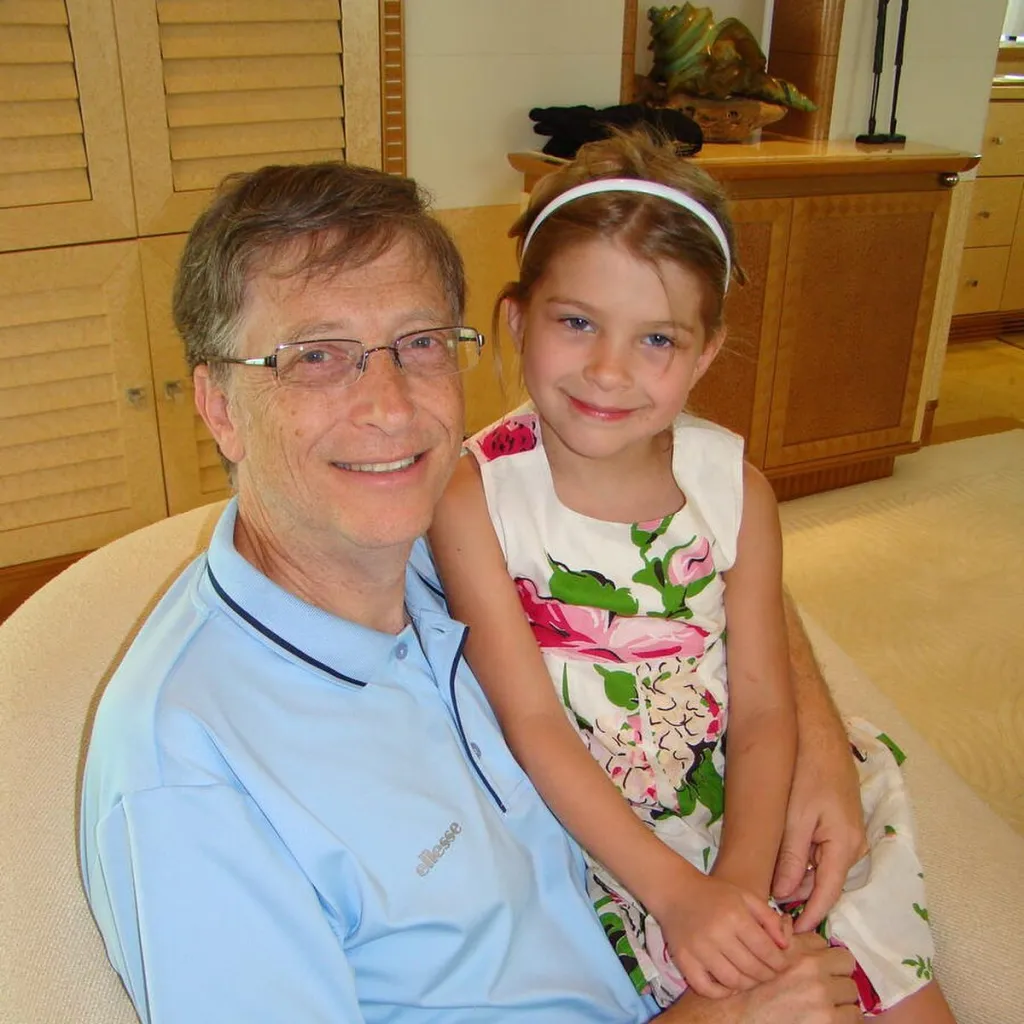 Bill Gates with his daughter Phoebe.