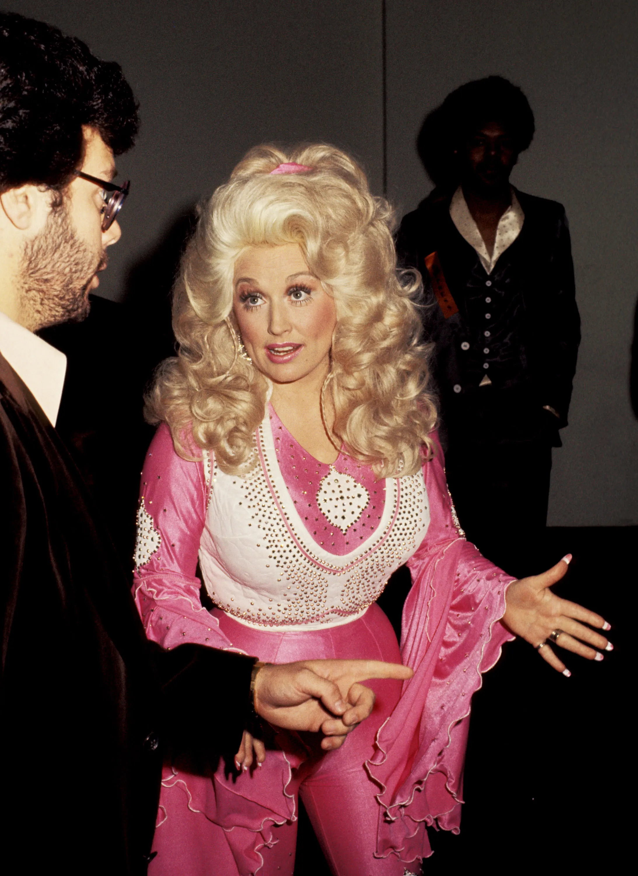 Dolly Parton at the 19th Annual Grammy Awards.