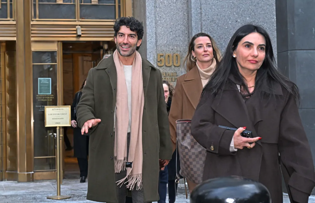 Justin Baldoni leaves federal court after a settlement conference regarding his case against Blake Lively.