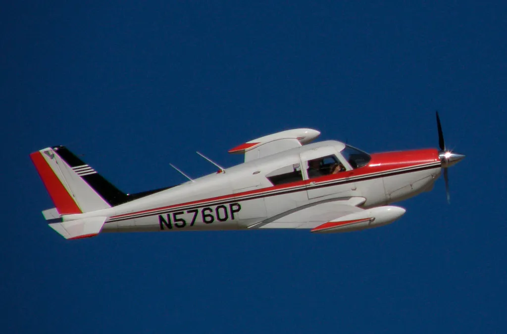 A Piper PA-24 Comanche takes off from Mojave on Monday, Nov. 26, 2007.