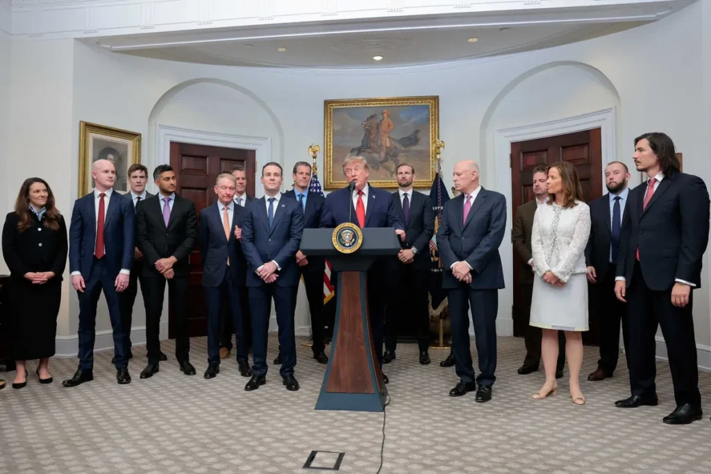 Crypto leaders left squirming at White House as Trump keeps them waiting