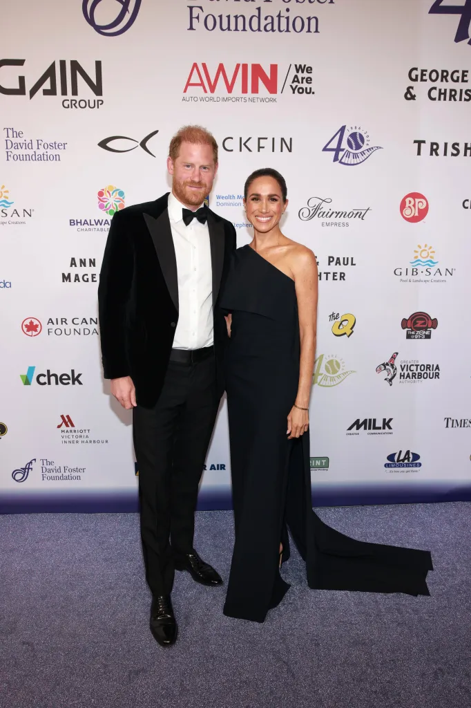 Prince Harry and Meghan Markle at the David Foster Foundation 40th Anniversary Celebration.