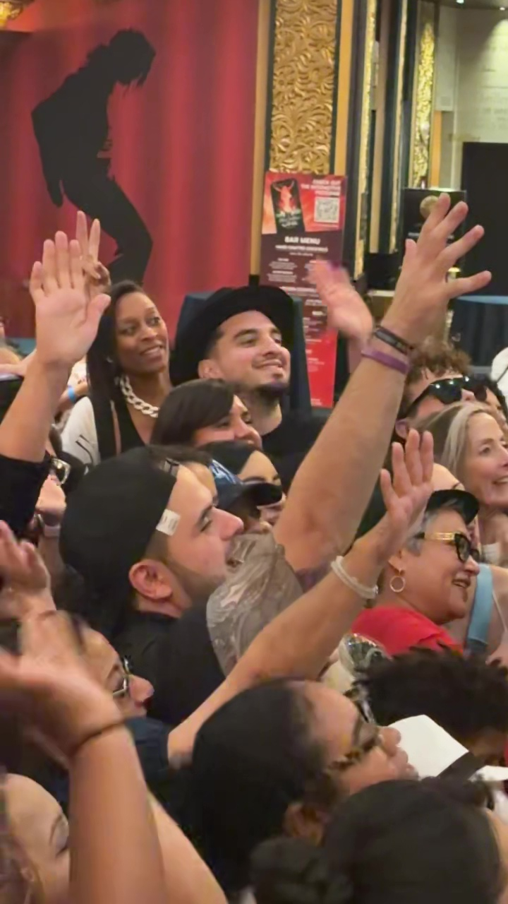 Prince Jackson and fans celebrating Michael Jackson's birthday.