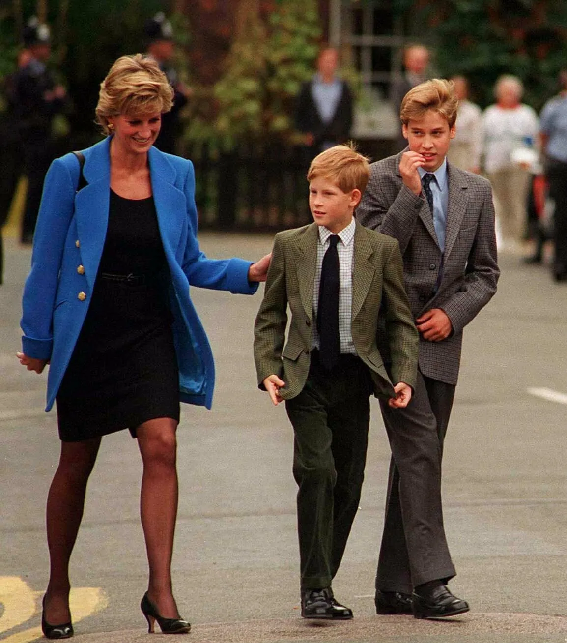 Princess Diana, Prince Harry, and Prince William.