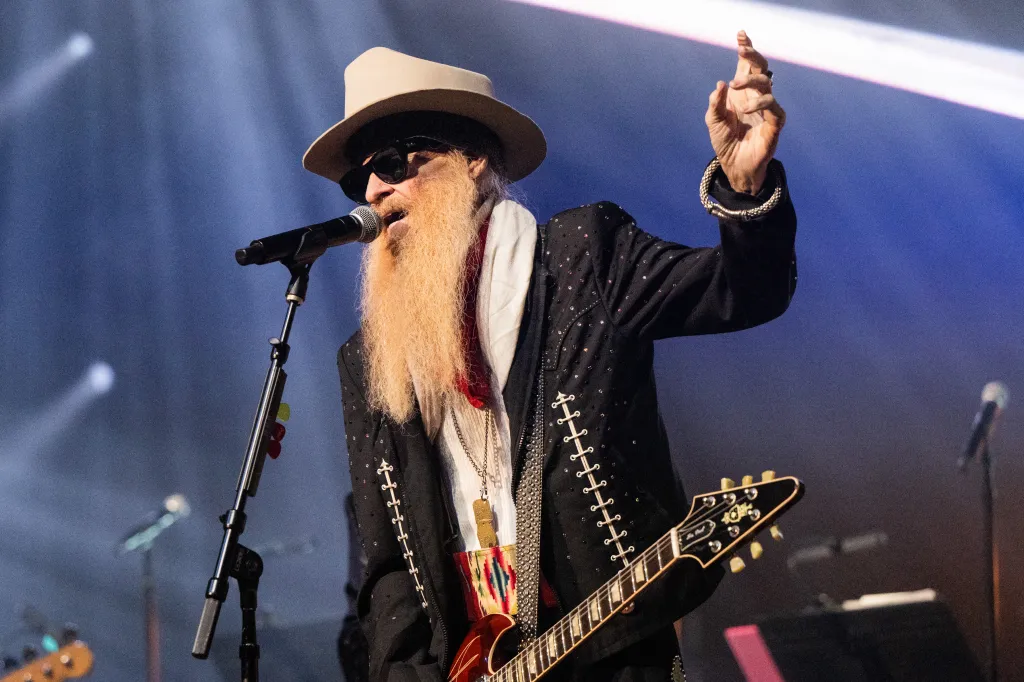 Rock and Roll Hall of Fame member Billy F. Gibbons of ZZ Top performs onstage.