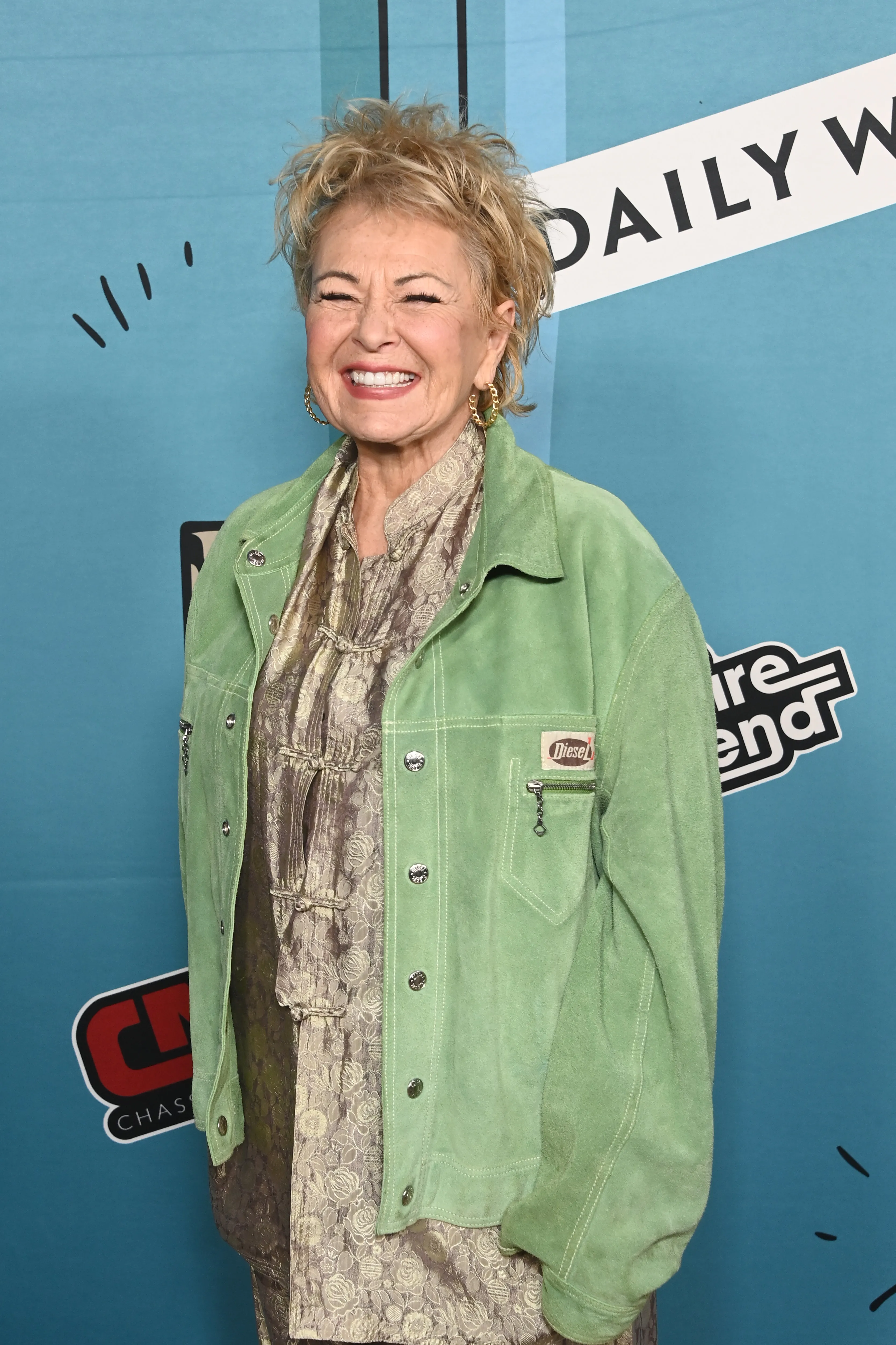 Roseanne Barr smiling at the Mr. Birchum Series Premiere.