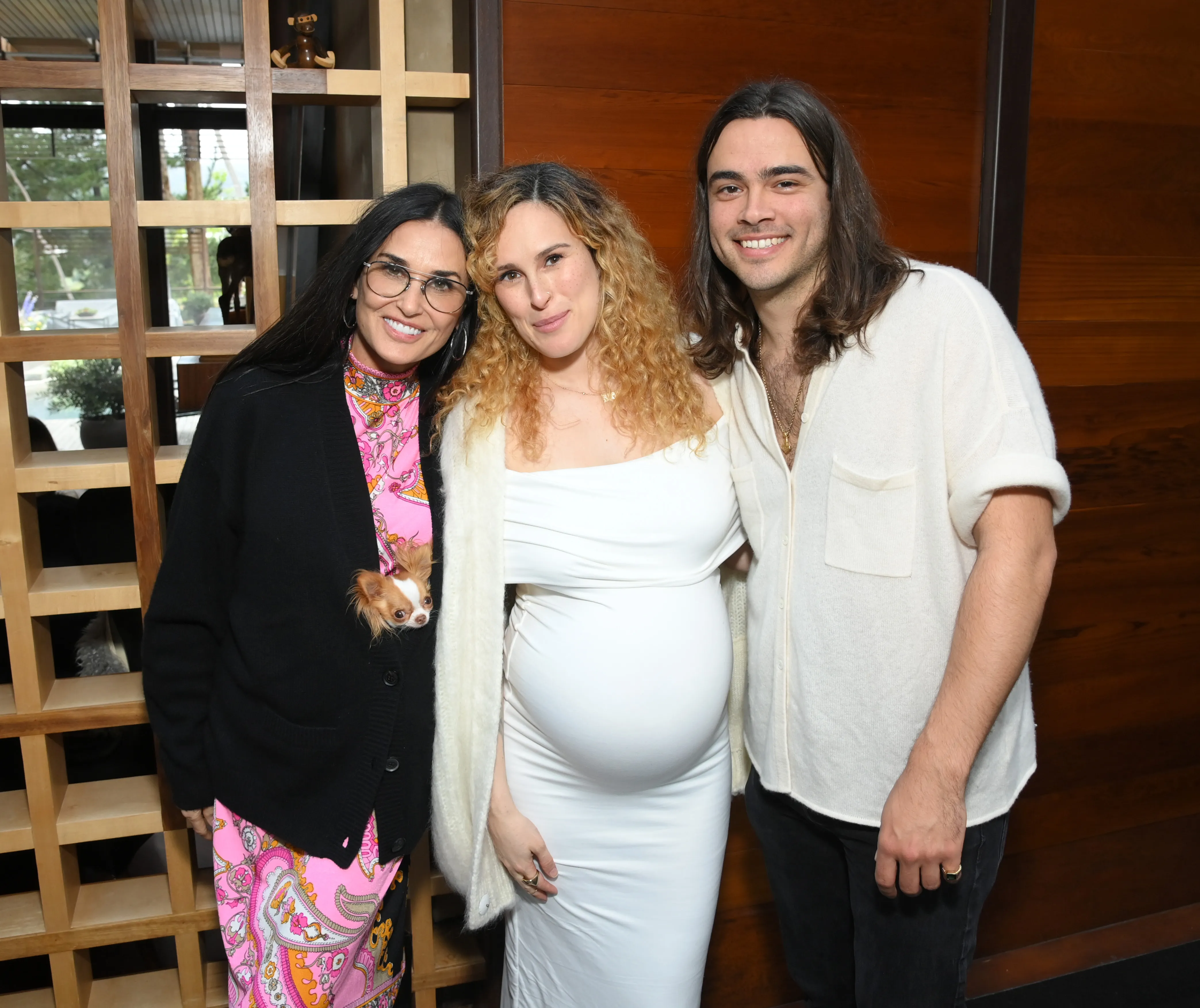 Demi Moore, Rumer Willis, Derek Thomas.