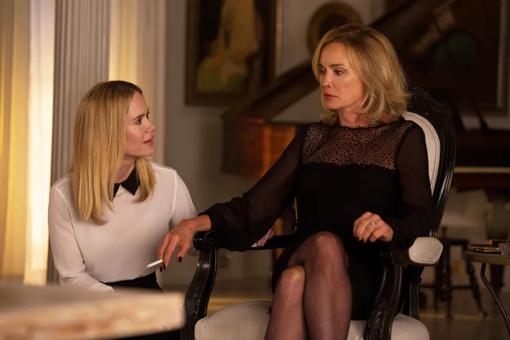 Sarah Paulson and Jessica Lange from American Horror Story: Coven.