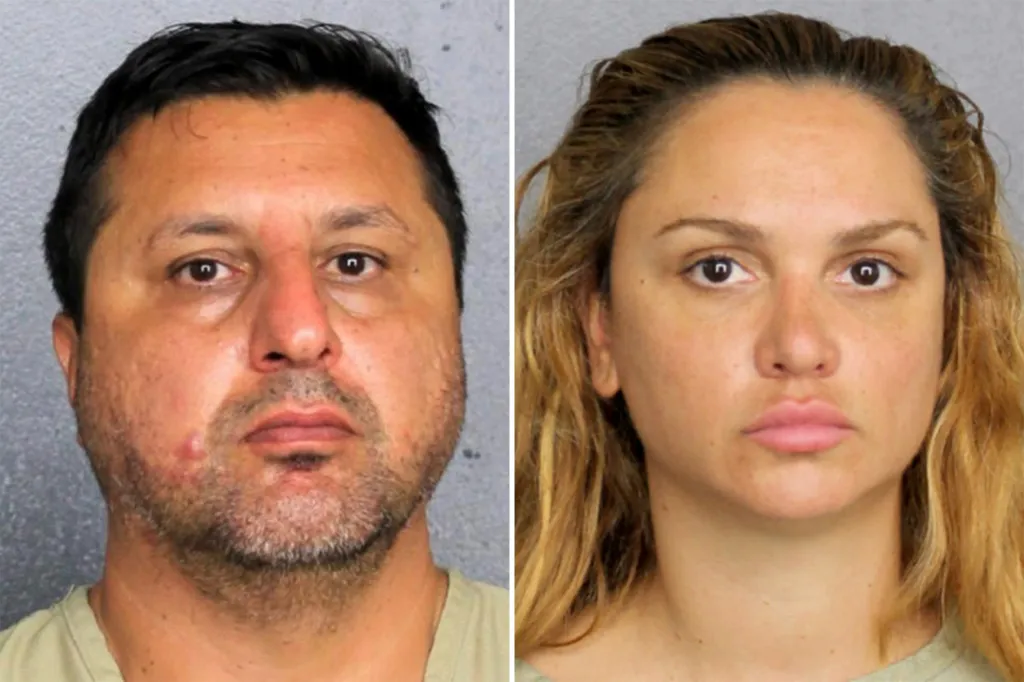 Collage of mugshots of Richard Ayvazyan and Marietta Terabelian.