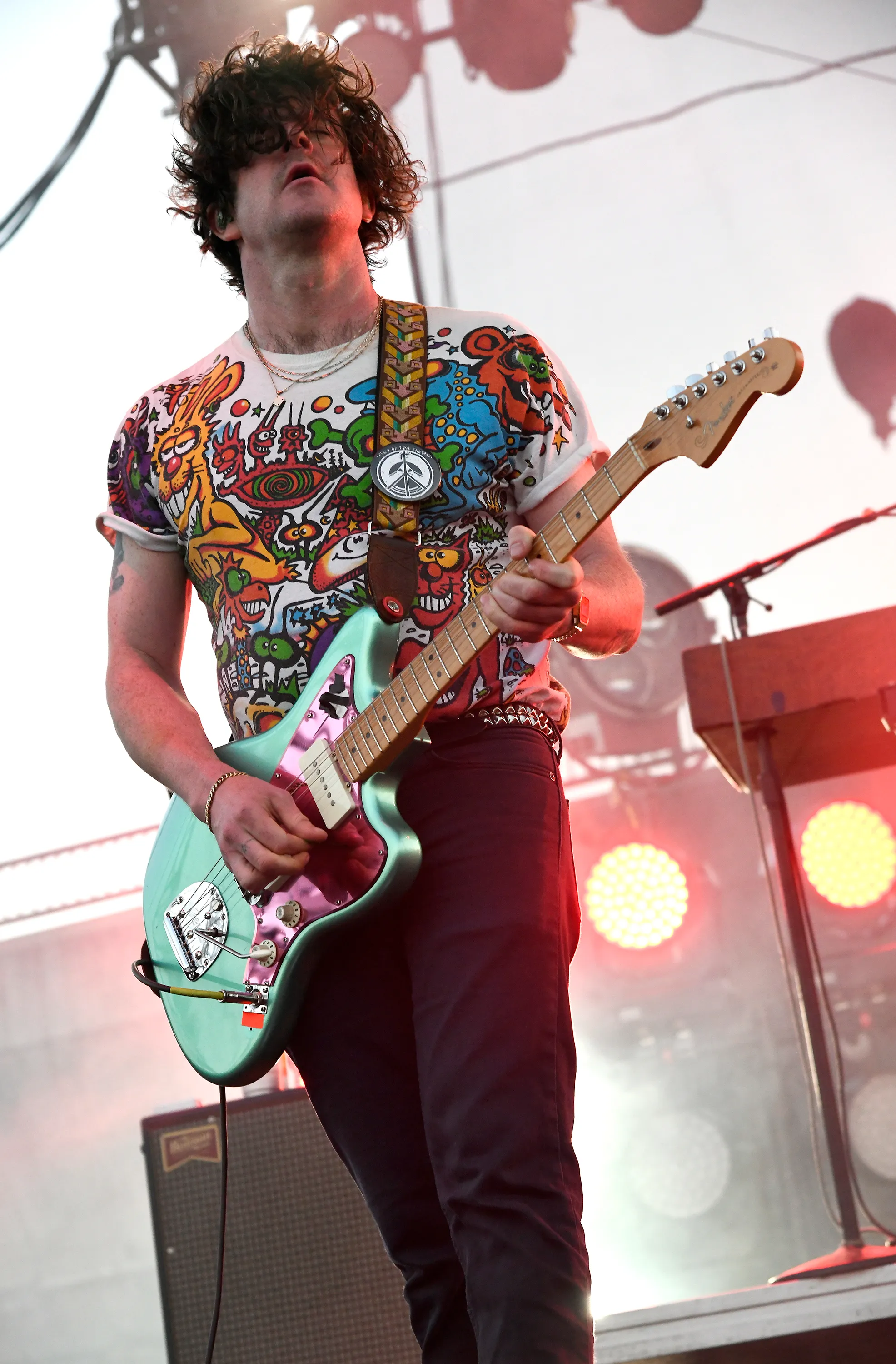 Simon O'Connor of Modest Mouse performs at Oxbow River Stage on September 15, 2023 in Napa, California.