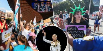 Sophie Cunningham supporters, detractors clash outside Barclays Center during Liberty-Fever game