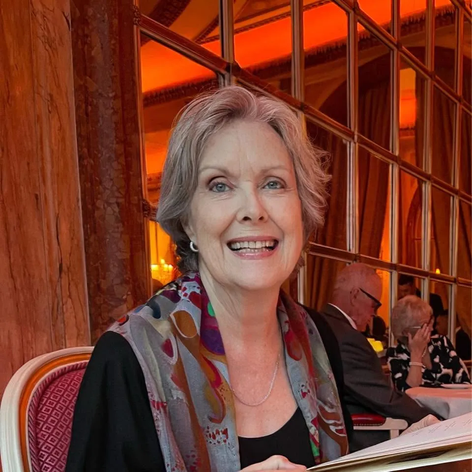 Actress Tedde Moore smiling.