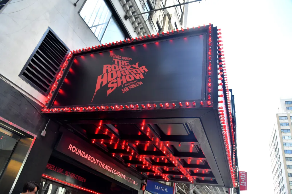 A theater marquee displaying 