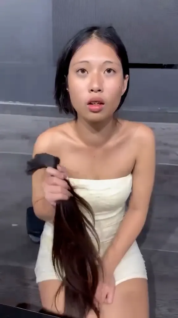 A bartender has been filmed shaving a woman’s head after she allegedly tried to drink-and-dash in Thailand.