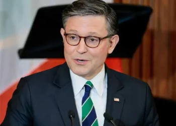 ‘Part of being flawed’: Johnson shrugs after MAGA lawmaker exposes toddler to the public