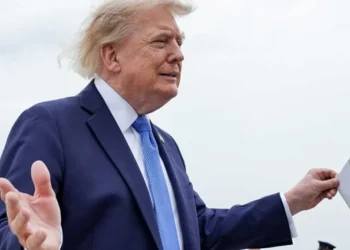 ‘No wig today?’ Trump’s bad hair day spurs merciless taunts of ‘leader of the free curl’