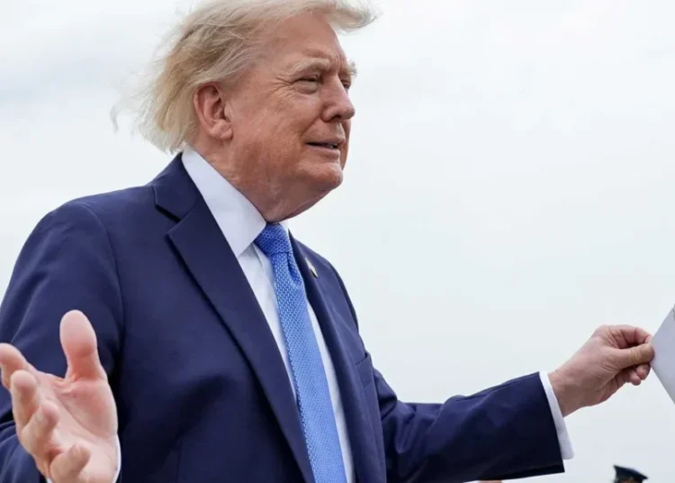 ‘No wig today?’ Trump’s bad hair day spurs merciless taunts of ‘leader of the free curl’