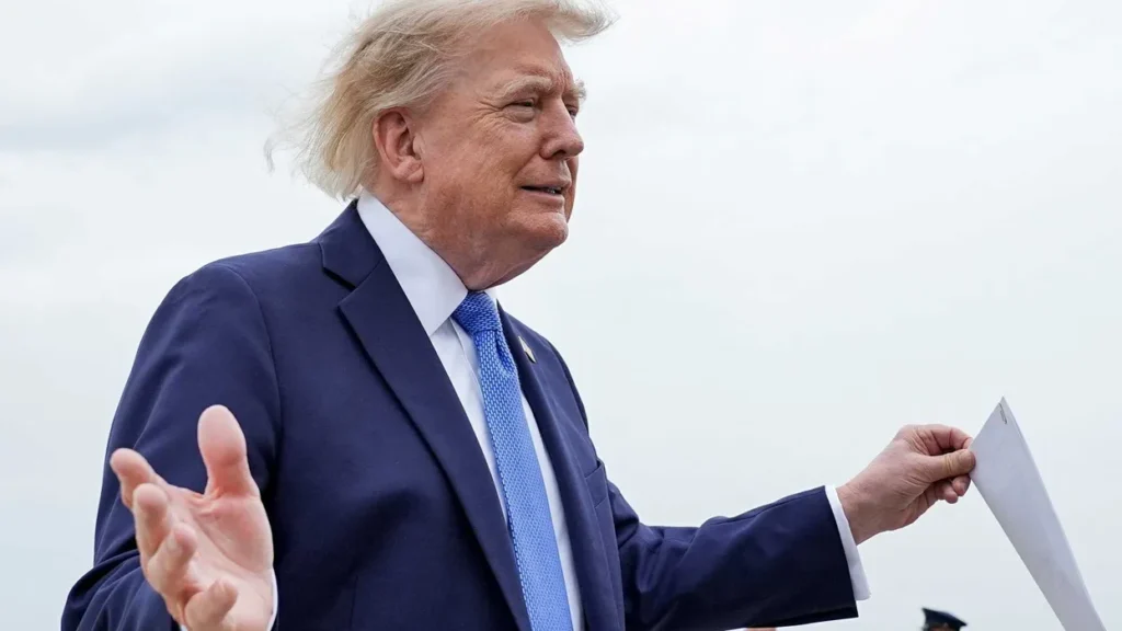 ‘No wig today?’ Trump’s bad hair day spurs merciless taunts of ‘leader of the free curl’