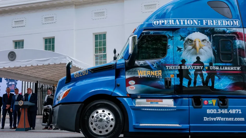 Conservative judge rams brakes on Trump trucker project amid rage-fueled fight with states