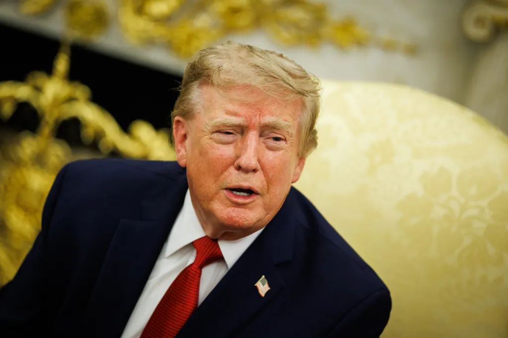 President Donald J. Trump hosts lifeguard Ryder Williams in the Oval Office of the White House in Washington, DC, on Monday, August 17, 2026