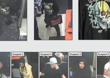 Sheriff posts photos of 27 suspected of ransacking AutoZone during East L.A. street takeovers
