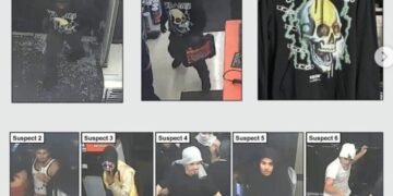 Sheriff posts photos of 27 suspected of ransacking AutoZone during East L.A. street takeovers