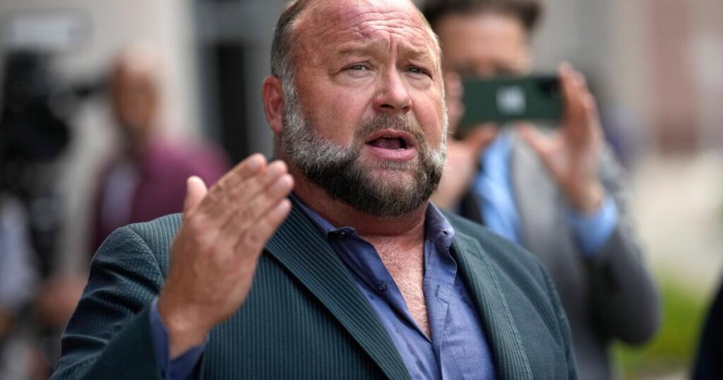 Court cuts $50-million judgment against Infowars’ Alex Jones over falsely labeling Newtown killings a hoax