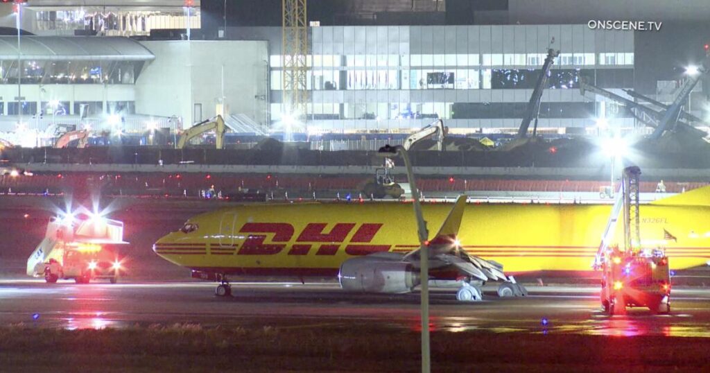 Flames erupt from plane landing at LAX: ‘It feels like the brakes locked up’