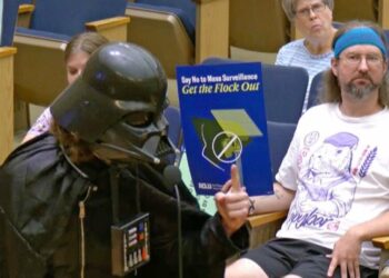 ‘The Emperor is a fan’: Darth Vader backs San Diego Flock surveillance cams