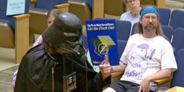 ‘The Emperor is a fan’: Darth Vader backs San Diego Flock surveillance cams