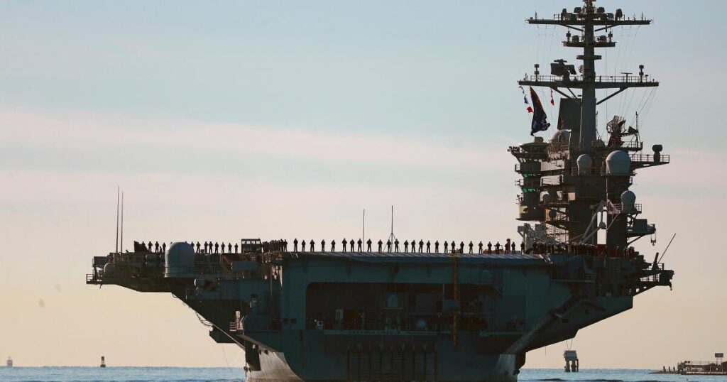 New aircraft carrier heads toward Mideast after reports of issues on long-deployed USS Lincoln