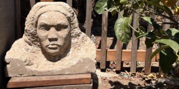 A 150-pound statue was found buried in a San Francisco backyard. Its origin is a mystery