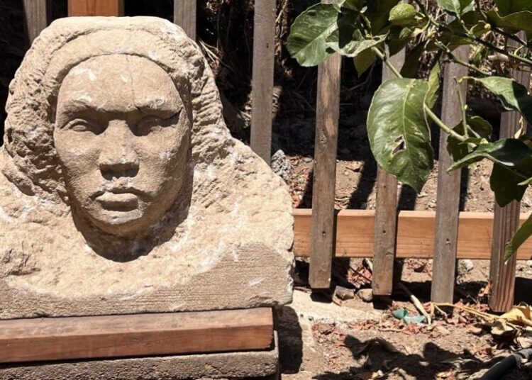 A 150-pound statue was found buried in a San Francisco backyard. Its origin is a mystery
