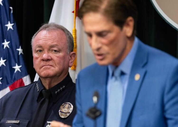 D.A. faces backlash after charging LAPD officer who recorded colleagues’ racist remarks