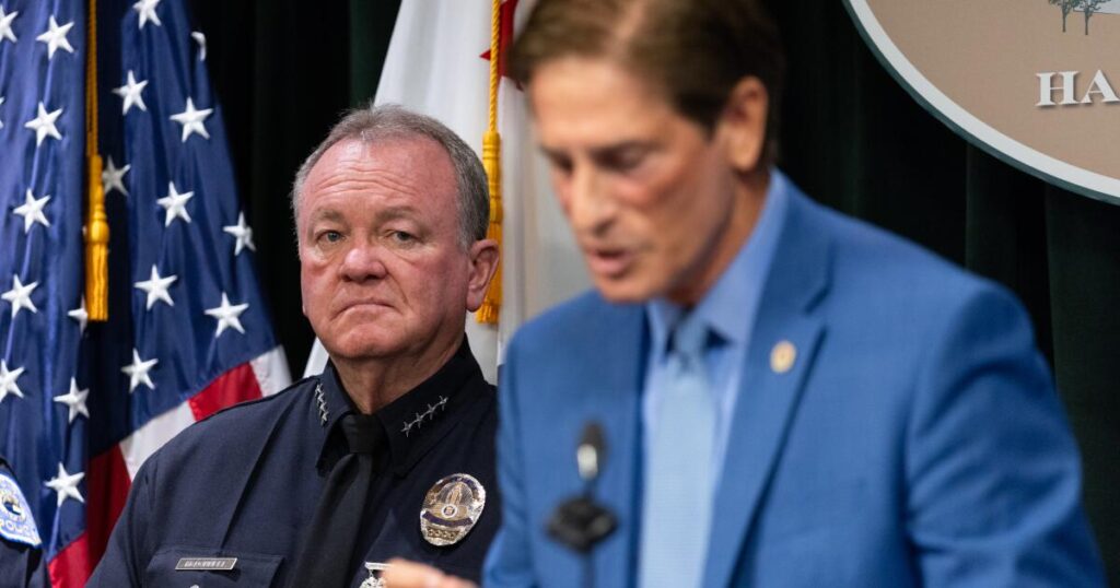 D.A. faces backlash after charging LAPD officer who recorded colleagues’ racist remarks