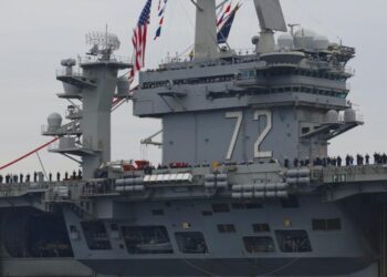 Trump says USS Abraham Lincoln deployment ‘not nearly long enough’ amid outcry from families