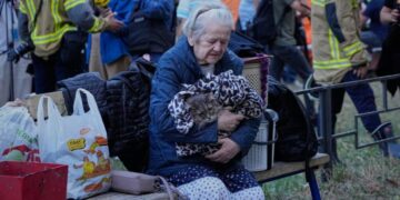 A Russian missile and drone barrage kills at least 16 in Ukraine’s Kyiv region