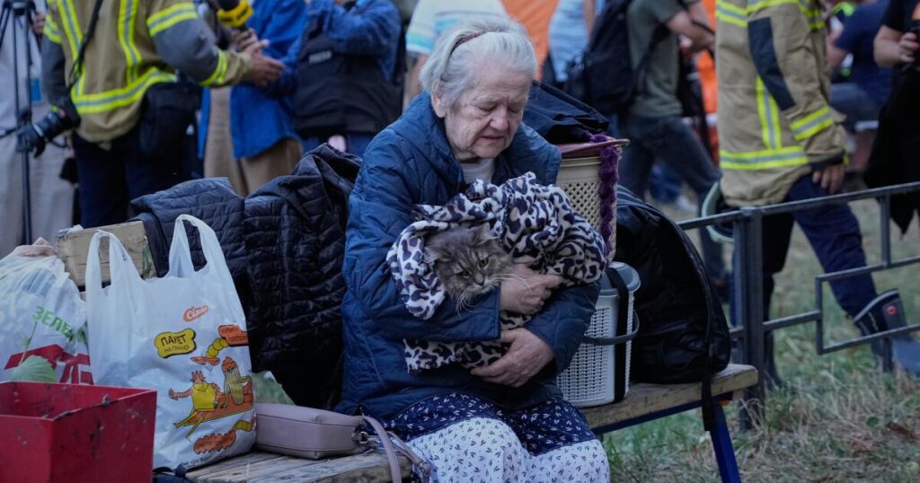 A Russian missile and drone barrage kills at least 16 in Ukraine’s Kyiv region