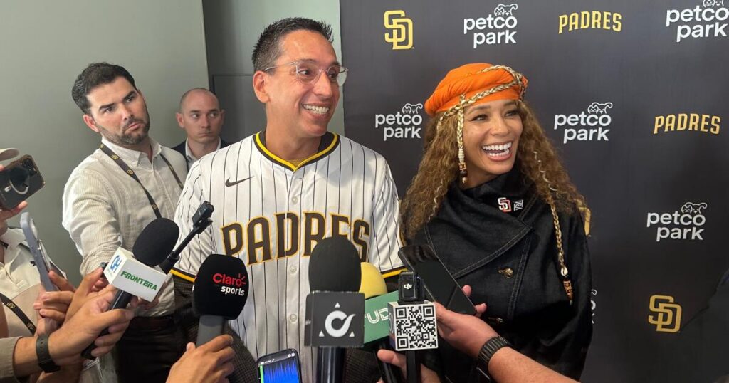 Amid Dodgers’ uncertainty, Padres’ new owners promise to ‘win it all!’