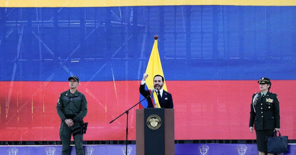 A car bomb attack targets southwest Colombia a day after president takes office