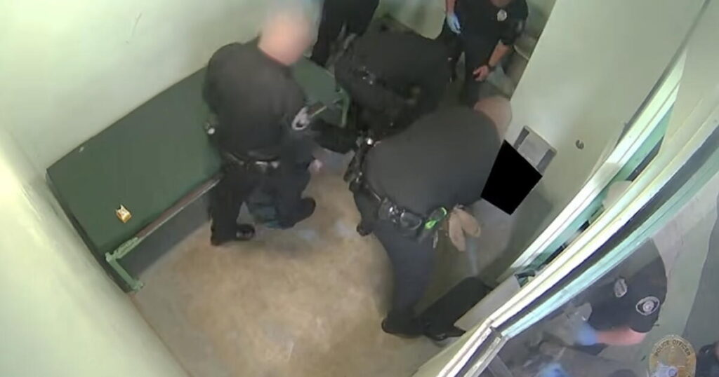 LAPD releases video of officers beating handcuffed jail inmate who later died
