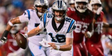 Undrafted Panthers rookie quarterback Haynes King was star of Hall of Fame game. Can he make the team?