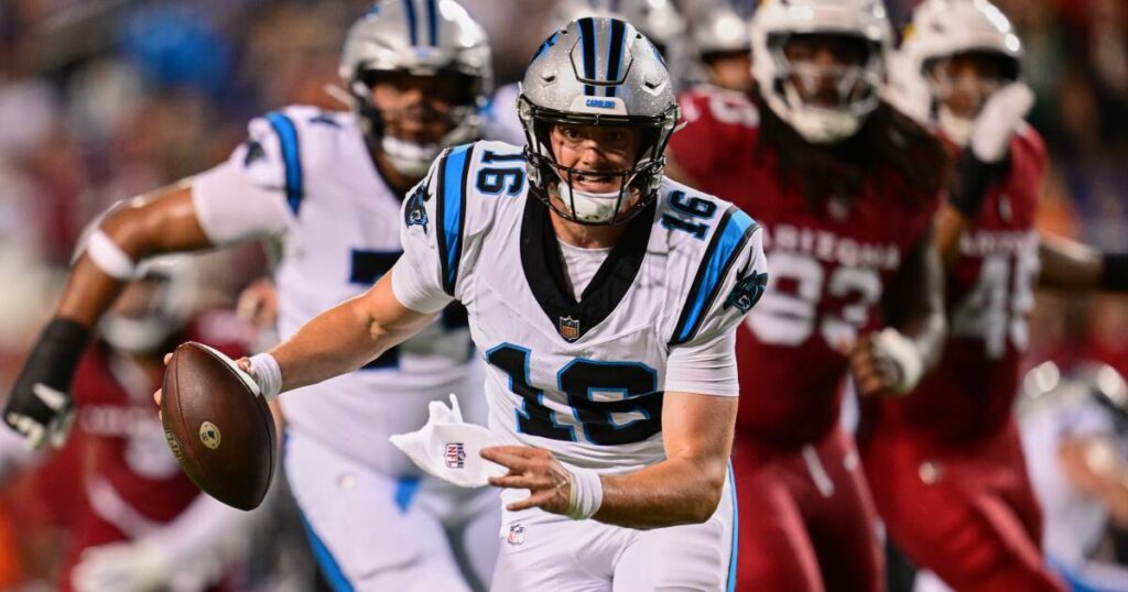 Undrafted Panthers rookie quarterback Haynes King was star of Hall of Fame game. Can he make the team?