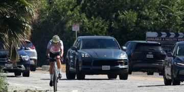 Bass hit brakes on new bike lanes near Forest Lawn. Raman is now slamming her for it