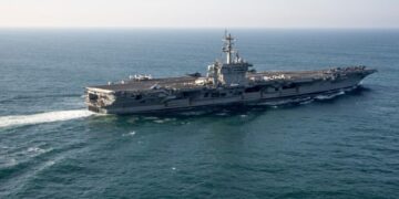 U.S. aircraft carrier arrives in Middle East, relieving long-deployed USS Lincoln